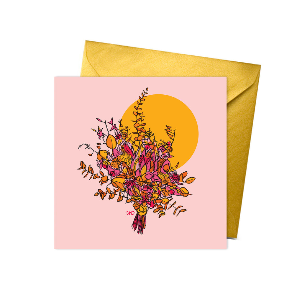 floral get well soon card