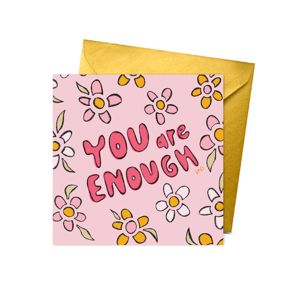 motivational greetings card, pink card, congrats card