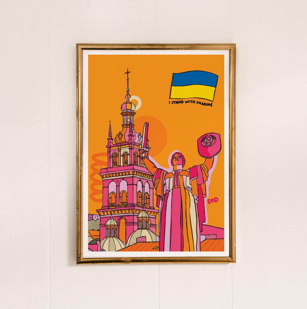 ukraine charity art print 
