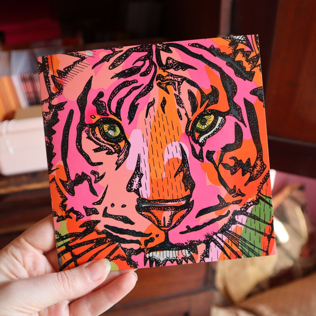 tiger greetings card