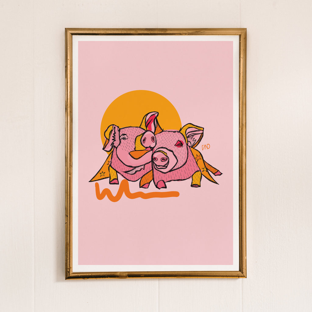 Piggy art print