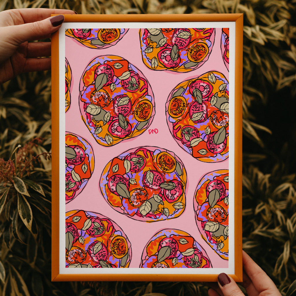 pizza art print