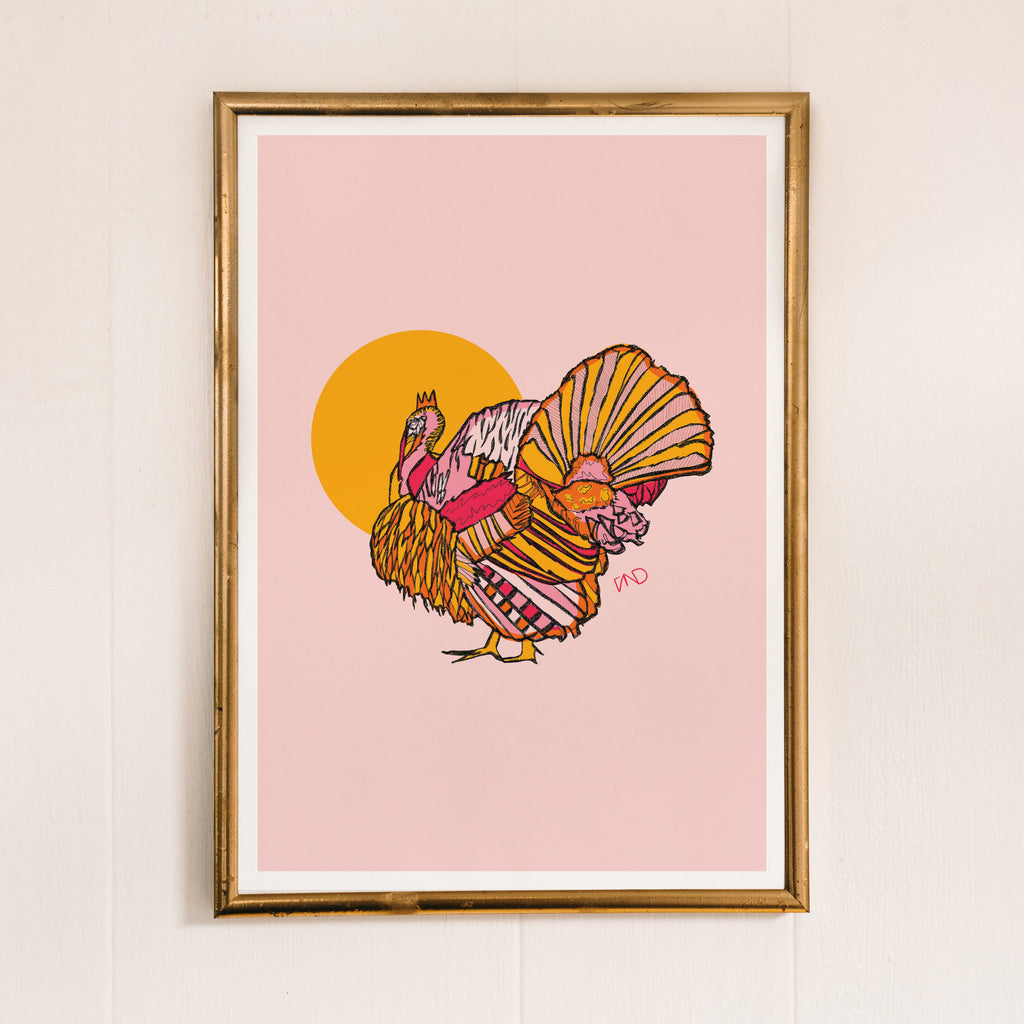 turkey art print