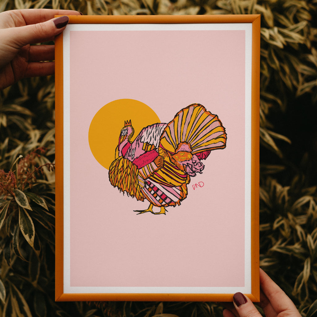 turkey art print